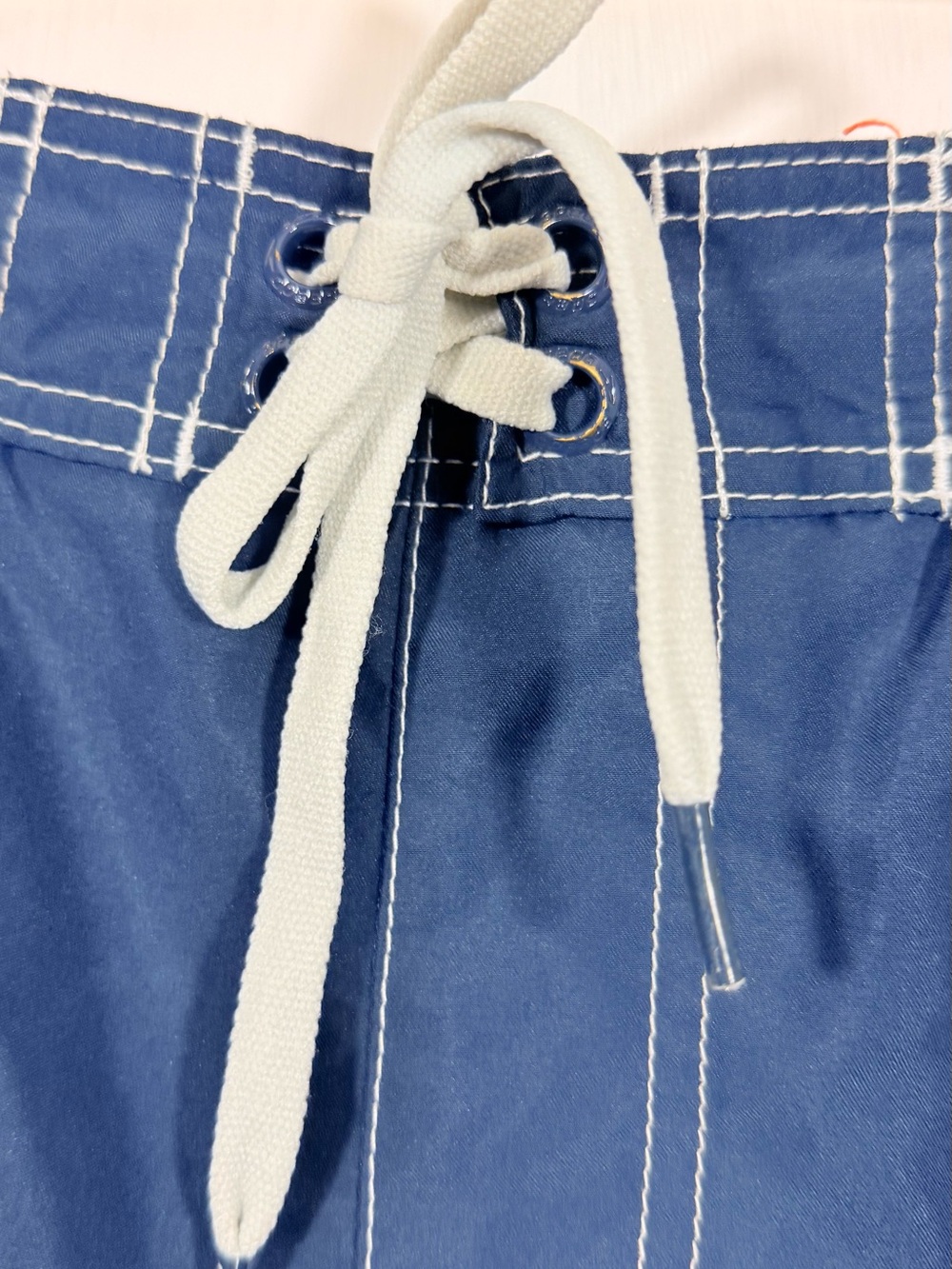 Speedo Navy Blue Swim Board Shorts with Orange Floral Panels - Picture 3 of 12